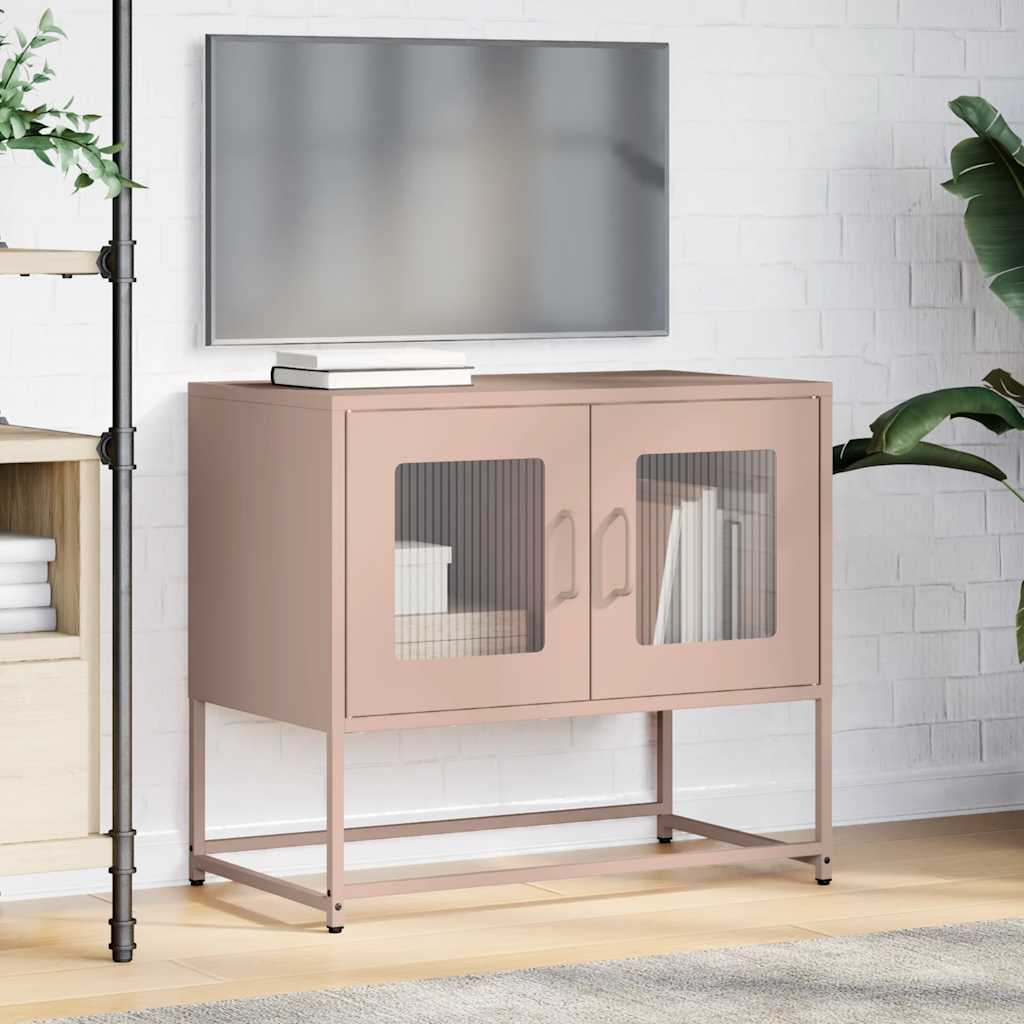 TV ormarić ružičasti 68x39x60,5 cm hladno valjani čelik