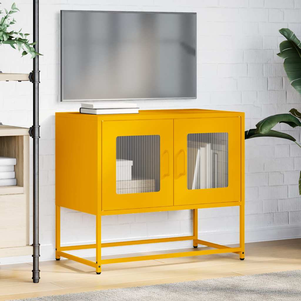 TV ormarić senf žuta 68x39x60,5 cm hladno valjani čelik