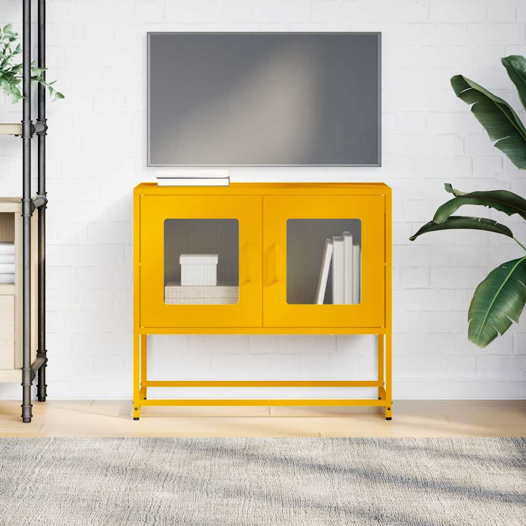TV ormarić senf žuta 68x39x60,5 cm hladno valjani čelik