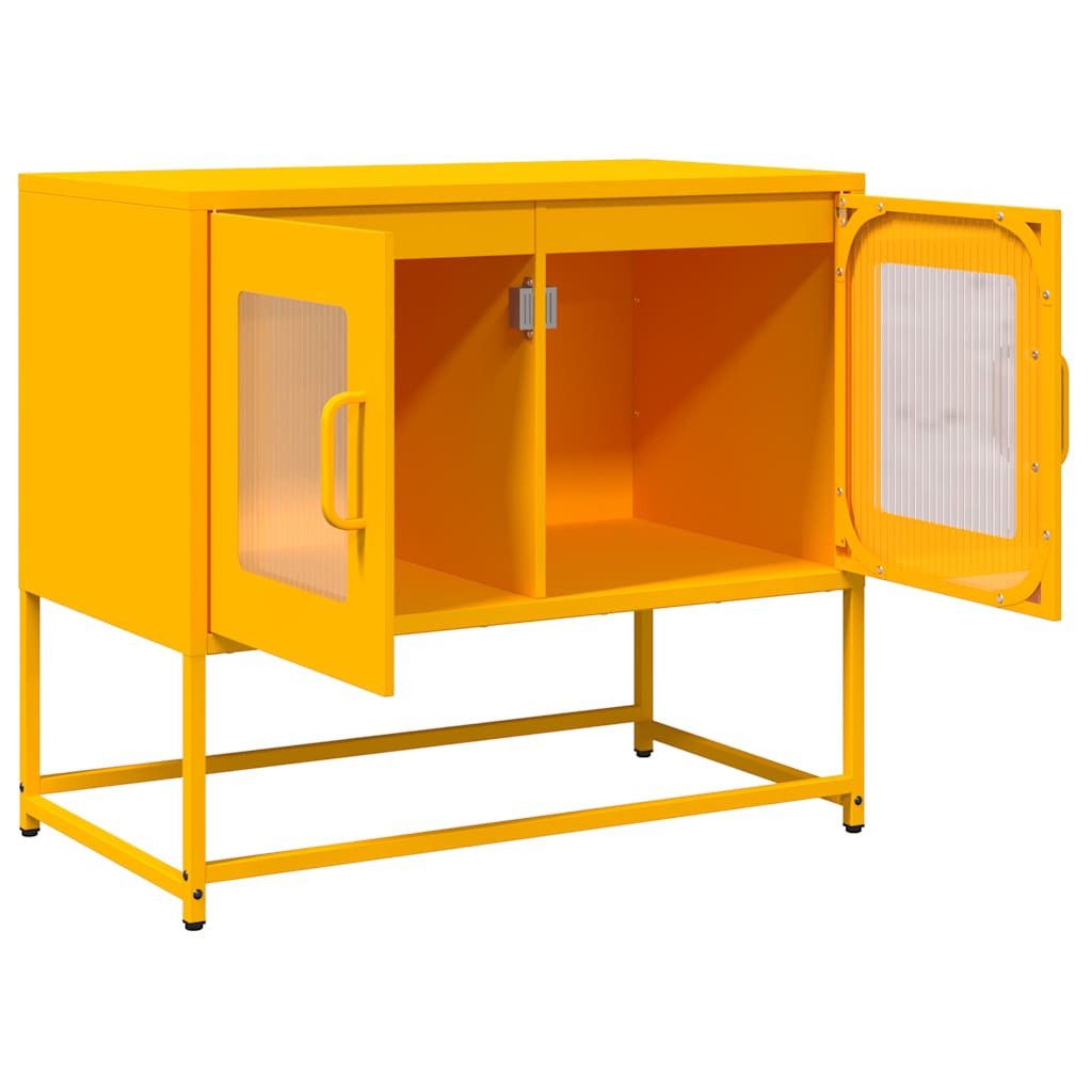 TV ormarić senf žuta 68x39x60,5 cm hladno valjani čelik
