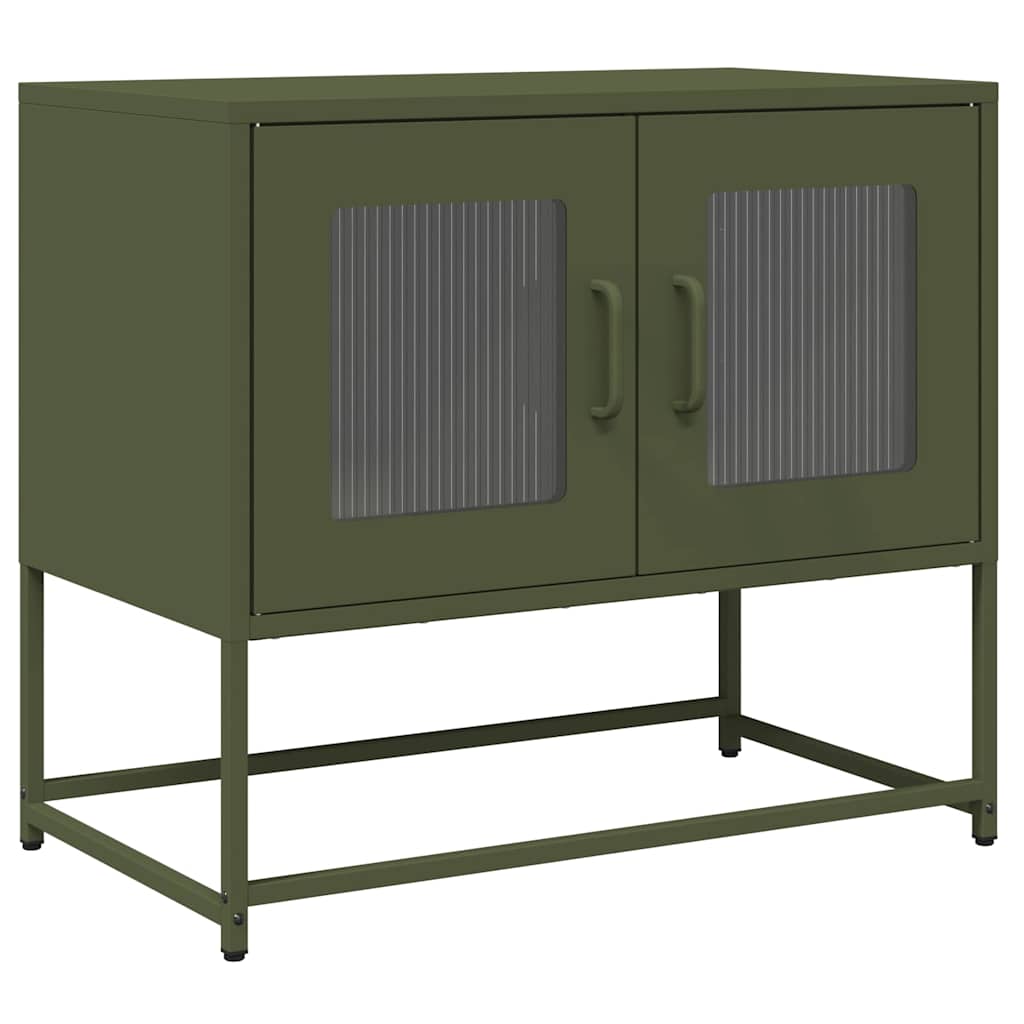 TV ormarić maslinasto zeleni 68x39x60,5 cm hladno valjani čelik