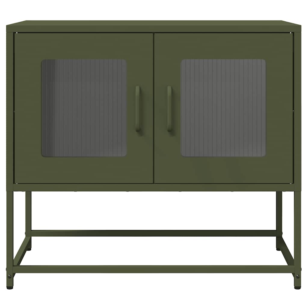 TV ormarić maslinasto zeleni 68x39x60,5 cm hladno valjani čelik