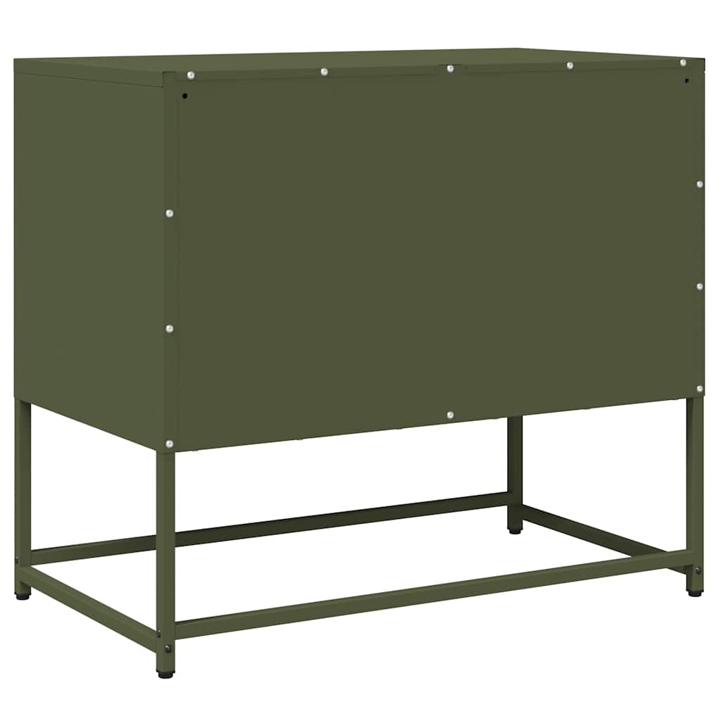 TV ormarić maslinasto zeleni 68x39x60,5 cm hladno valjani čelik