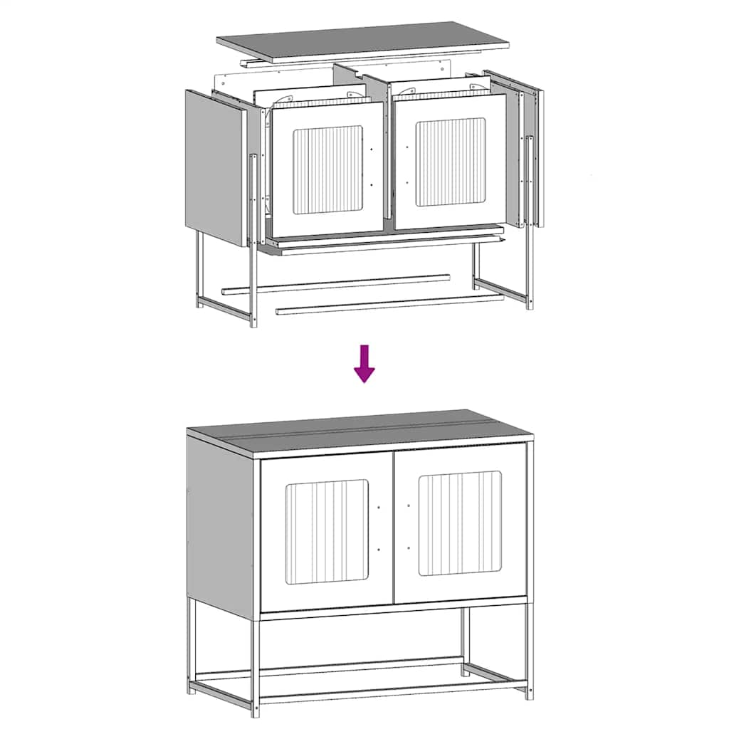 TV ormarić maslinasto zeleni 68x39x60,5 cm hladno valjani čelik