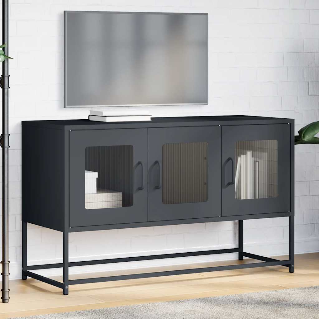 TV ormarić antracit 100,5x39x60,5 cm hladno valjani čelik