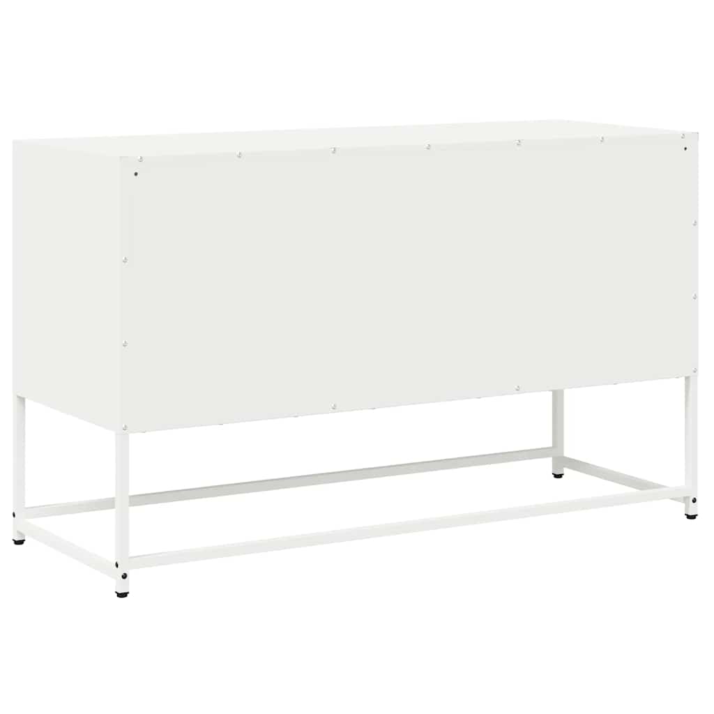 TV ormarić bijeli 100,5x39x60,5 cm hladno valjani čelik