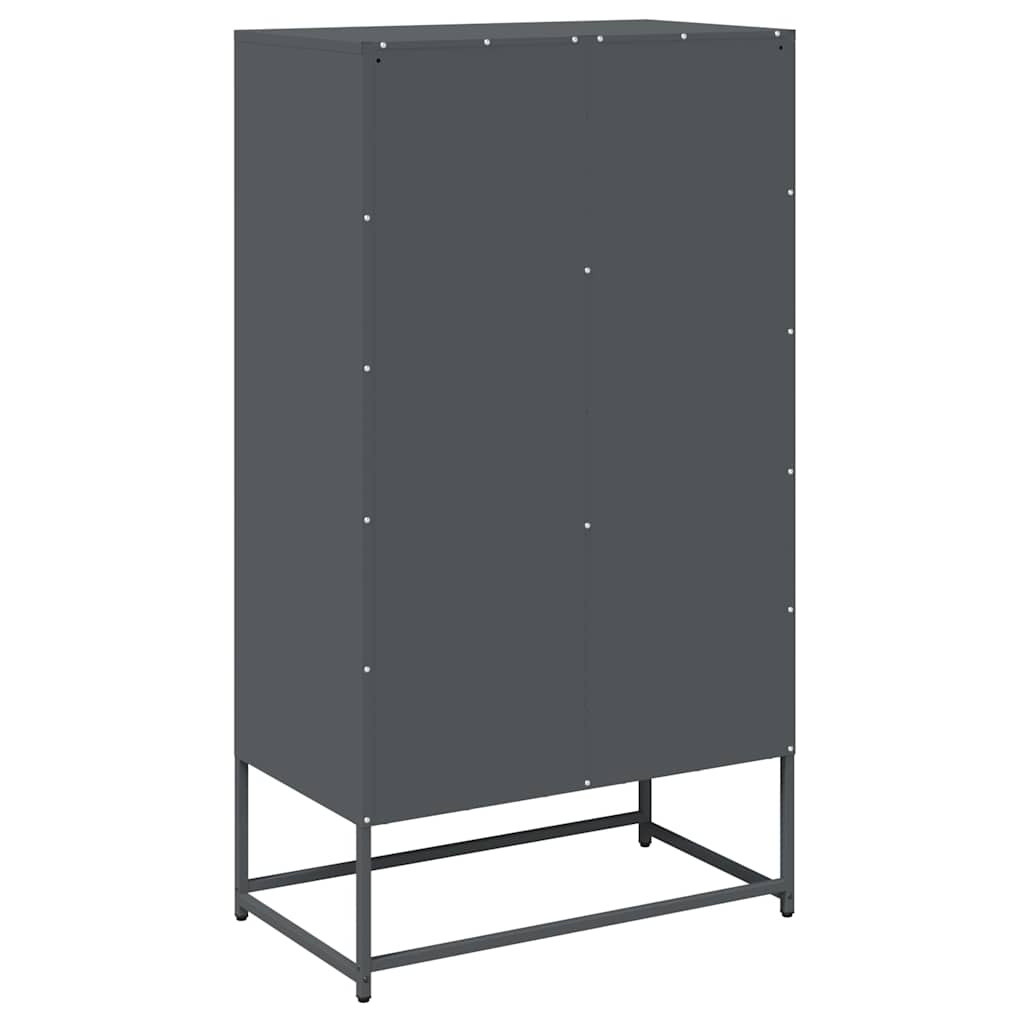 Visoka ploča antracit 68x39x123 cm čelik
