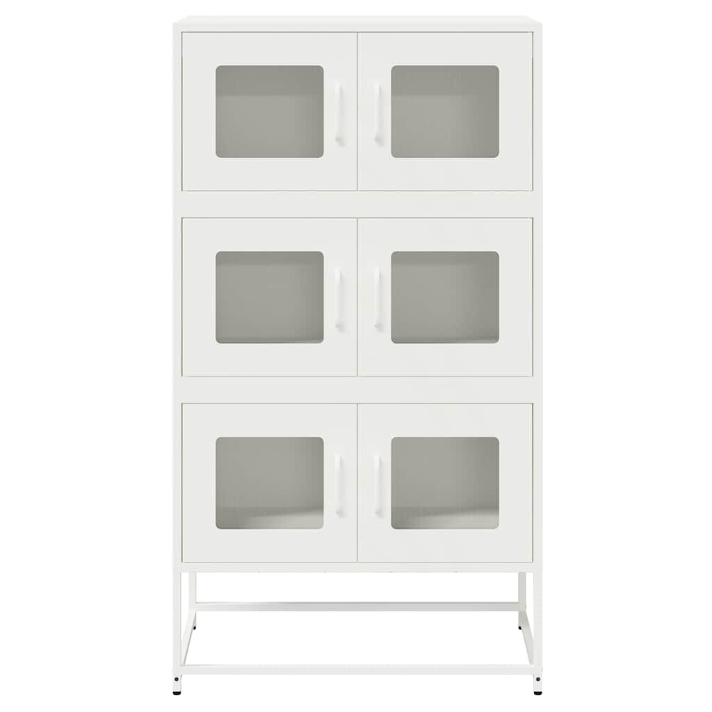 Visoka ploča bijela 68x39x123 cm čelik
