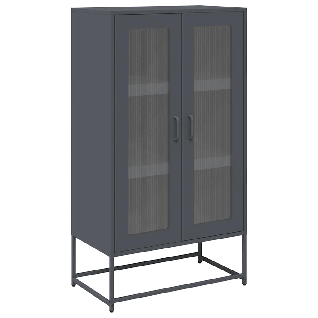 Visoka ploča antracit 68x39x123 cm čelik