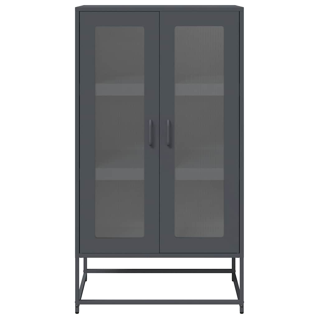 Visoka ploča antracit 68x39x123 cm čelik
