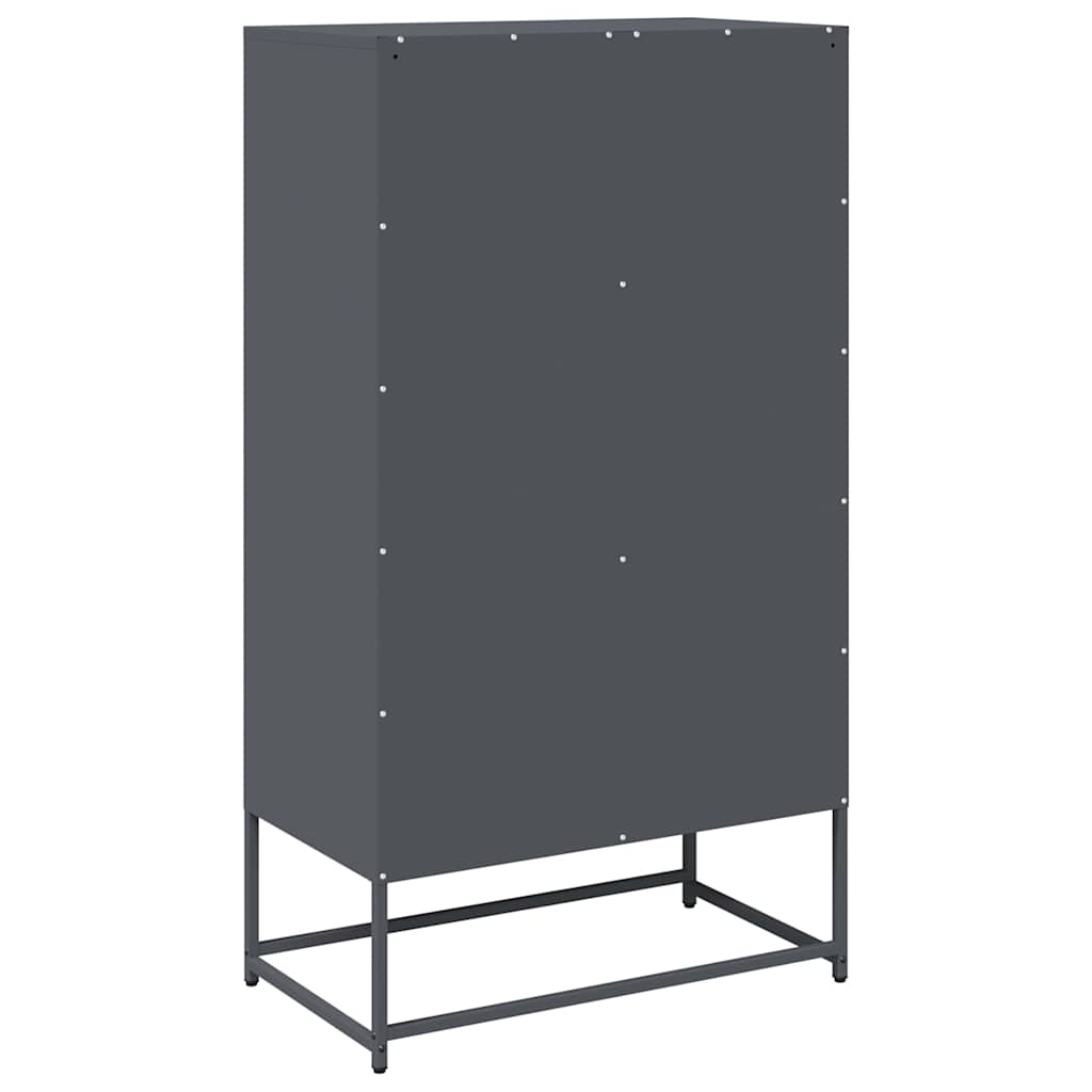 Visoka ploča antracit 68x39x123 cm čelik