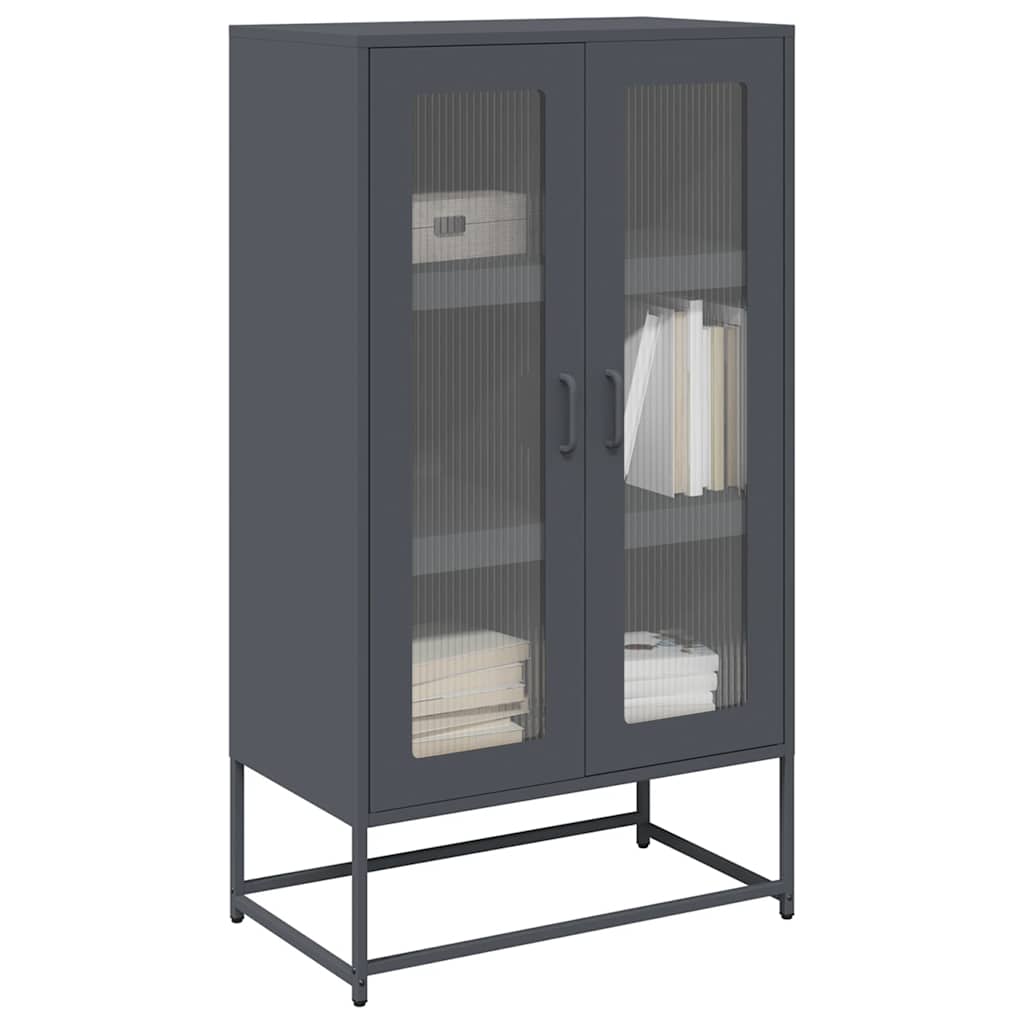 Visoka ploča antracit 68x39x123 cm čelik