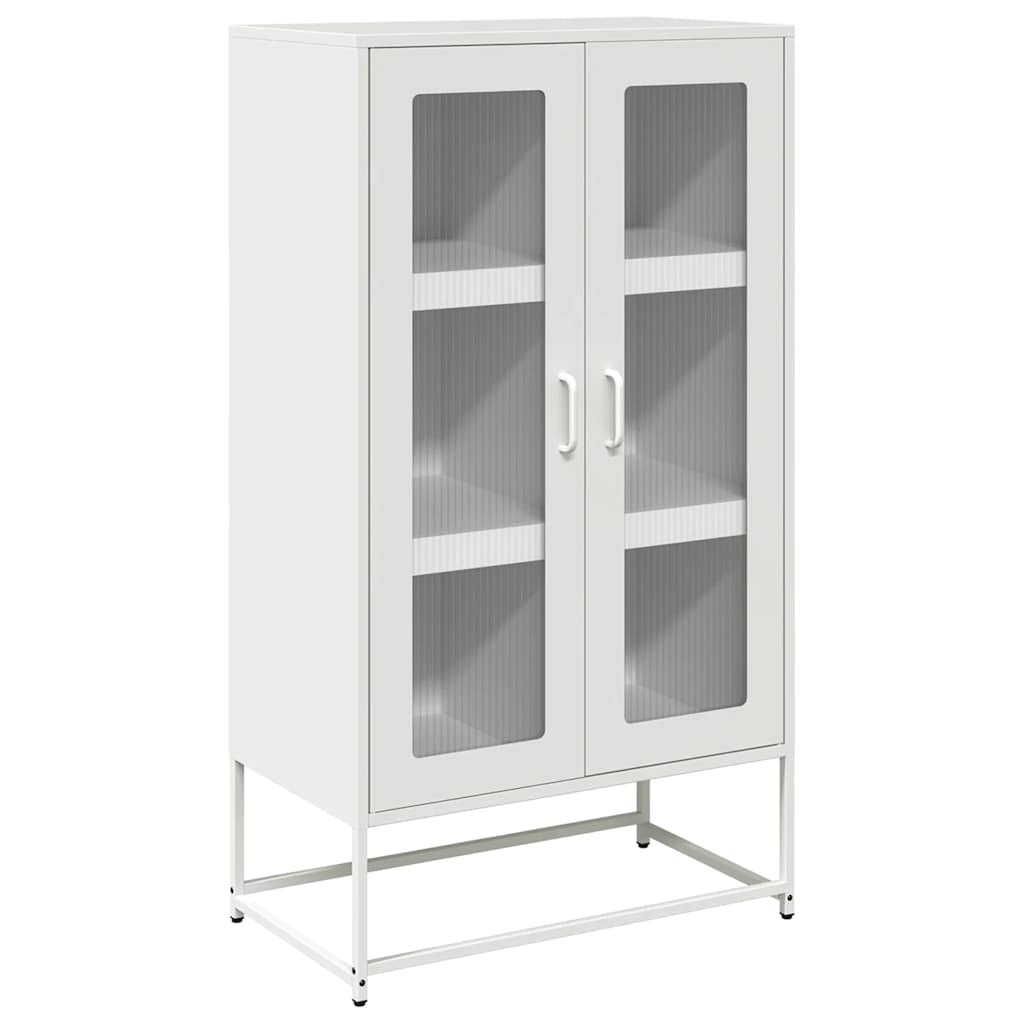 Visoka ploča bijela 68x39x123 cm čelik