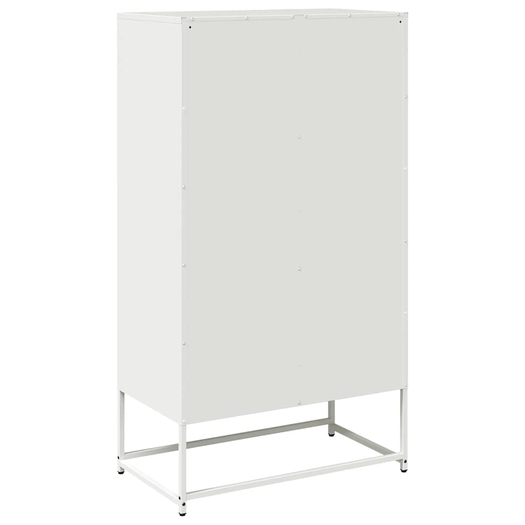 Visoka ploča bijela 68x39x123 cm čelik