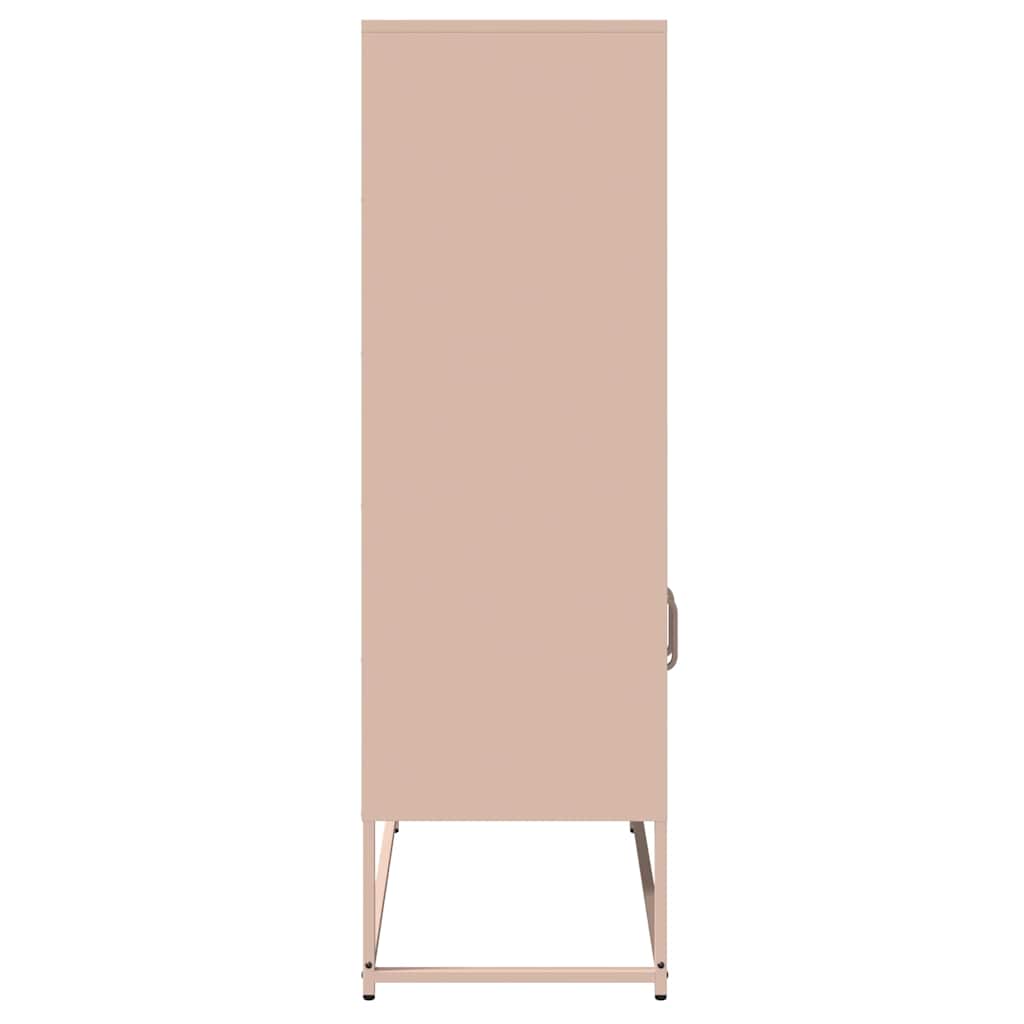 Visoka ploča ružičasta 68x39x123 cm čelik