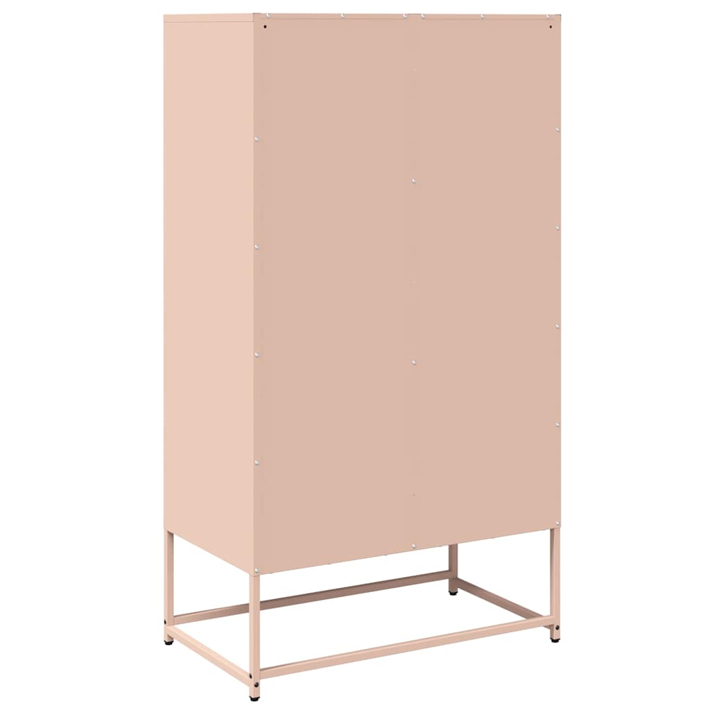 Visoka ploča ružičasta 68x39x123 cm čelik