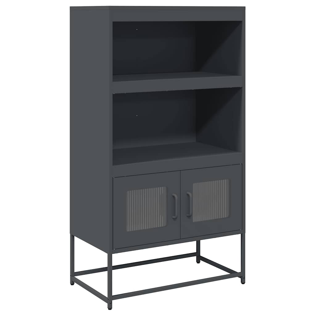 Visoka ploča antracit 68x39x123 cm čelik