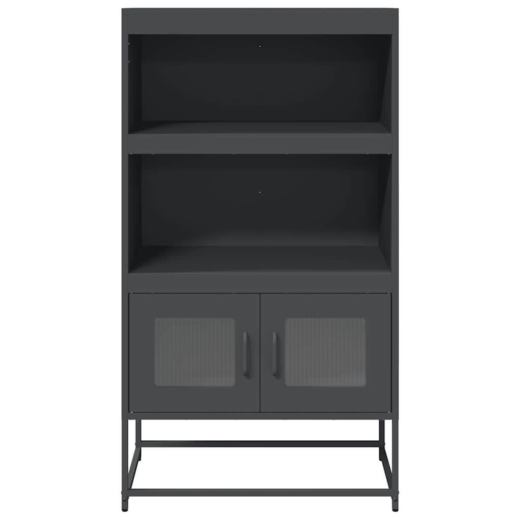 Visoka ploča antracit 68x39x123 cm čelik