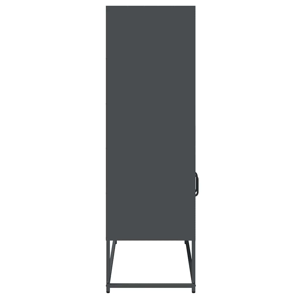 Visoka ploča antracit 68x39x123 cm čelik