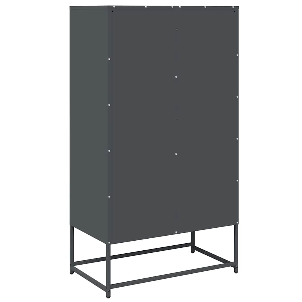 Visoka ploča antracit 68x39x123 cm čelik