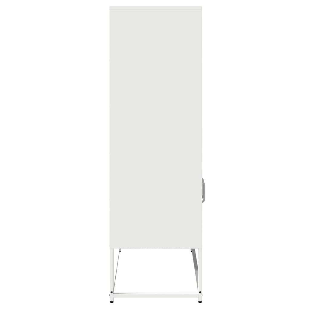 Visoka ploča bijela 68x39x123 cm čelik