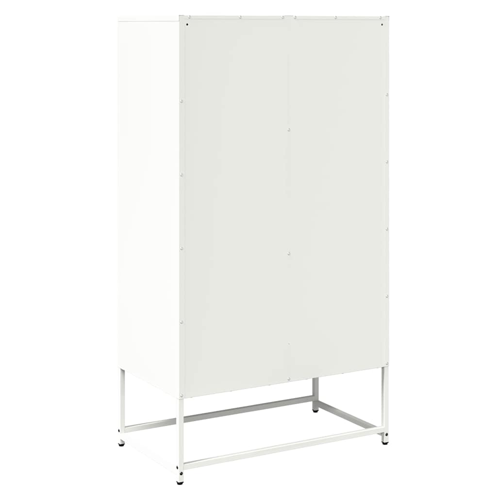 Visoka ploča bijela 68x39x123 cm čelik