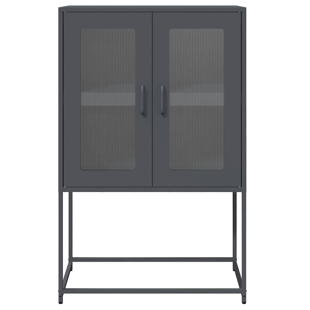 Visoka ploča antracit 68x39x107 cm čelik