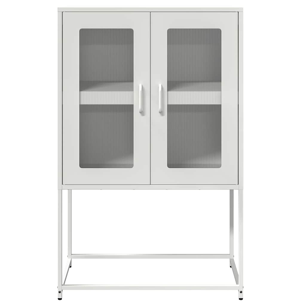 Visoka ploča bijela 68x39x107 cm čelik