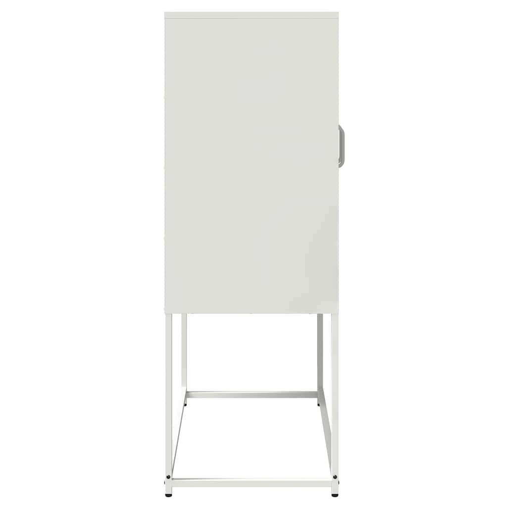 Visoka ploča bijela 68x39x107 cm čelik