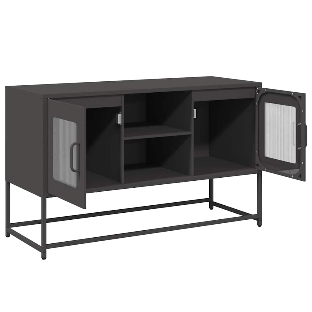 TV ormarić crni 100,5x39x60,5 cm čelični