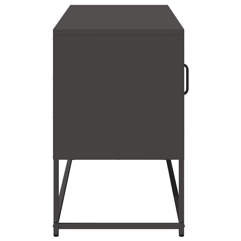 TV ormarić crni 100,5x39x60,5 cm čelični