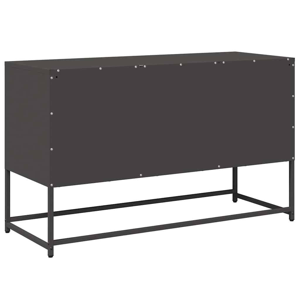 TV ormarić crni 100,5x39x60,5 cm čelični