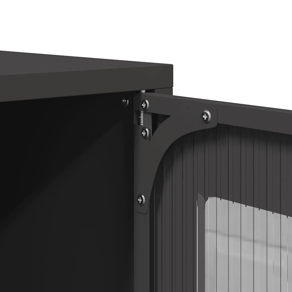 TV ormarić crni 100,5x39x60,5 cm čelični