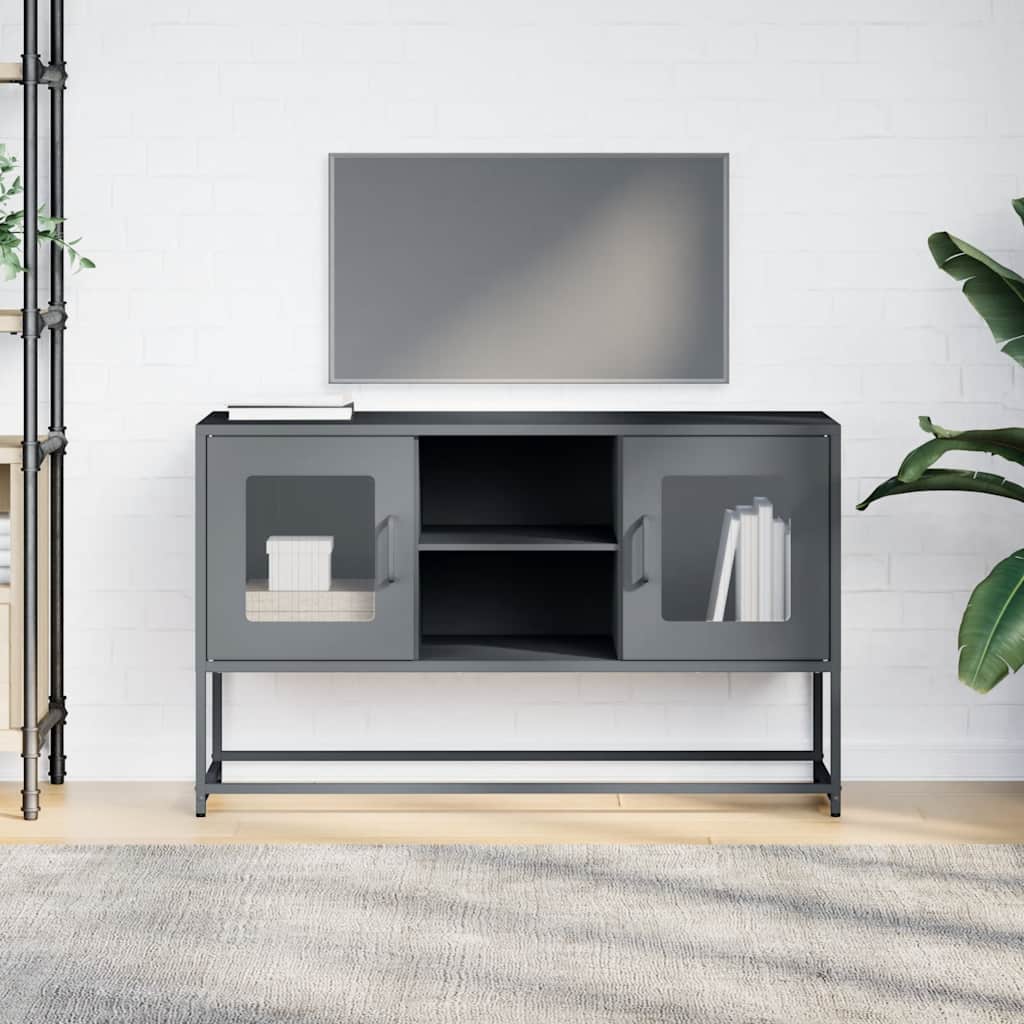 TV ormarić antracit 100,5x39x60,5 cm čelični