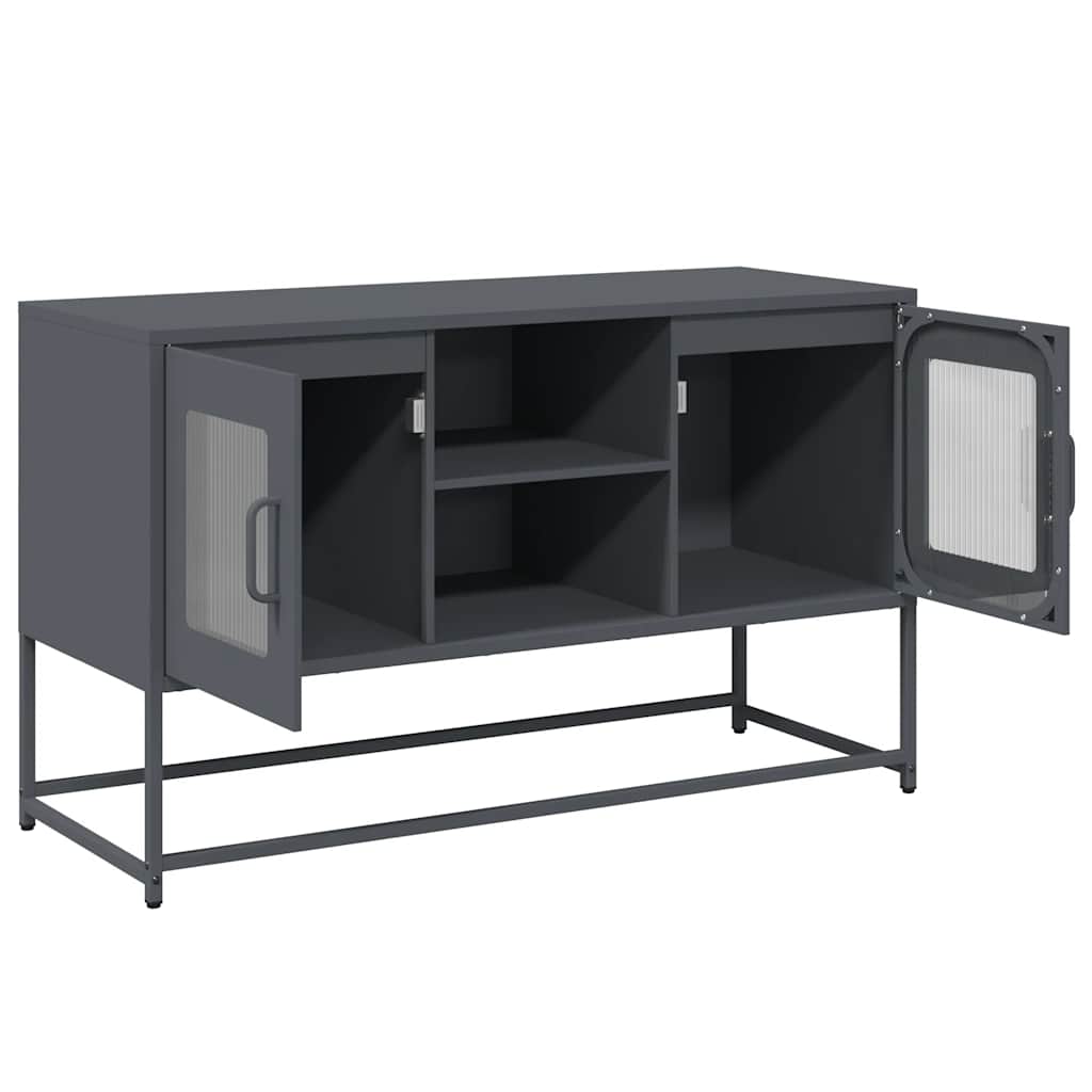 TV ormarić antracit 100,5x39x60,5 cm čelični