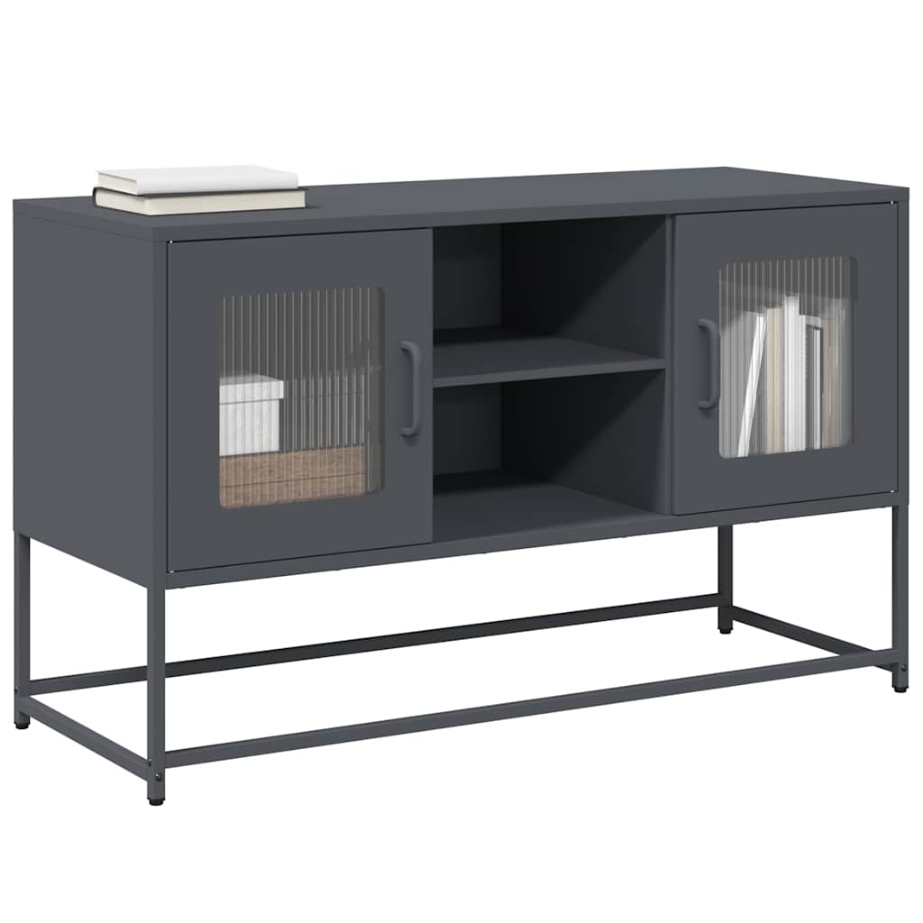 TV ormarić antracit 100,5x39x60,5 cm čelični