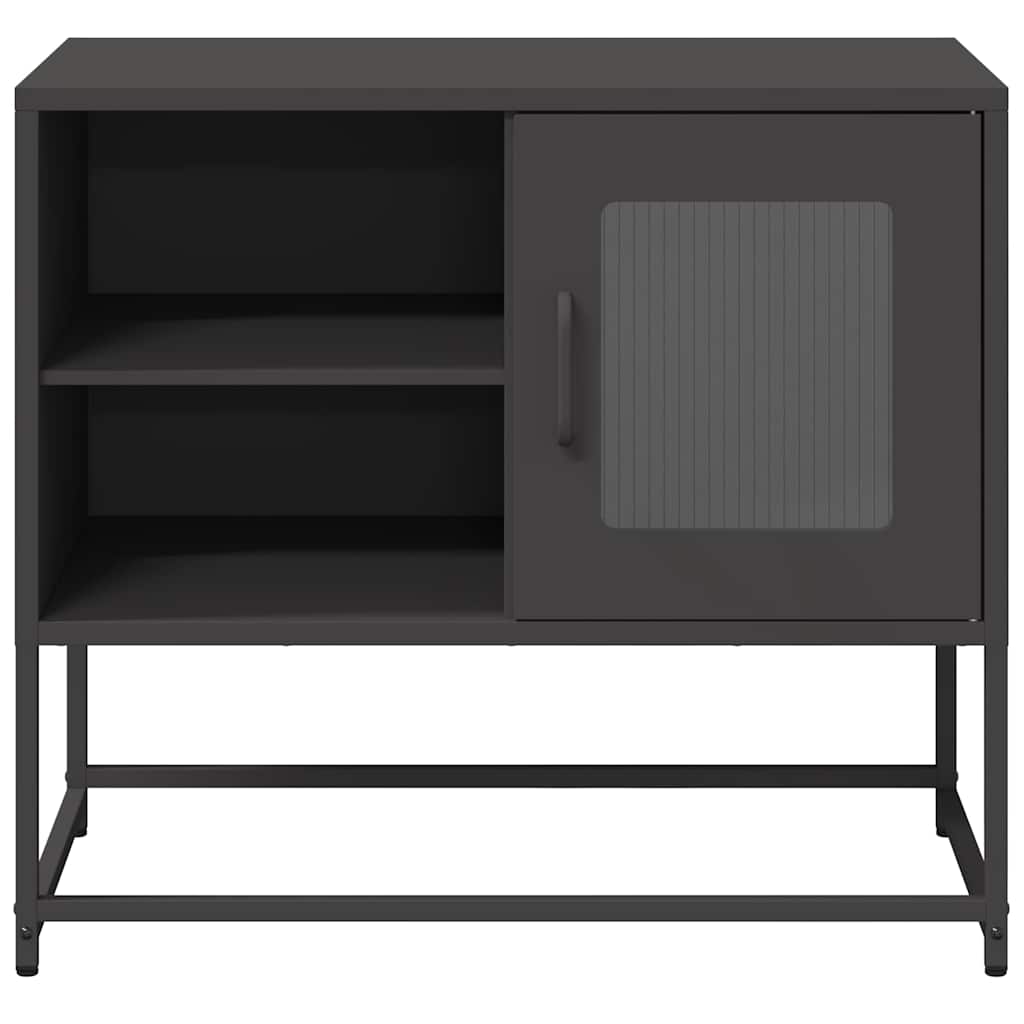 TV ormarić crni 68x39x60,5 cm čelični