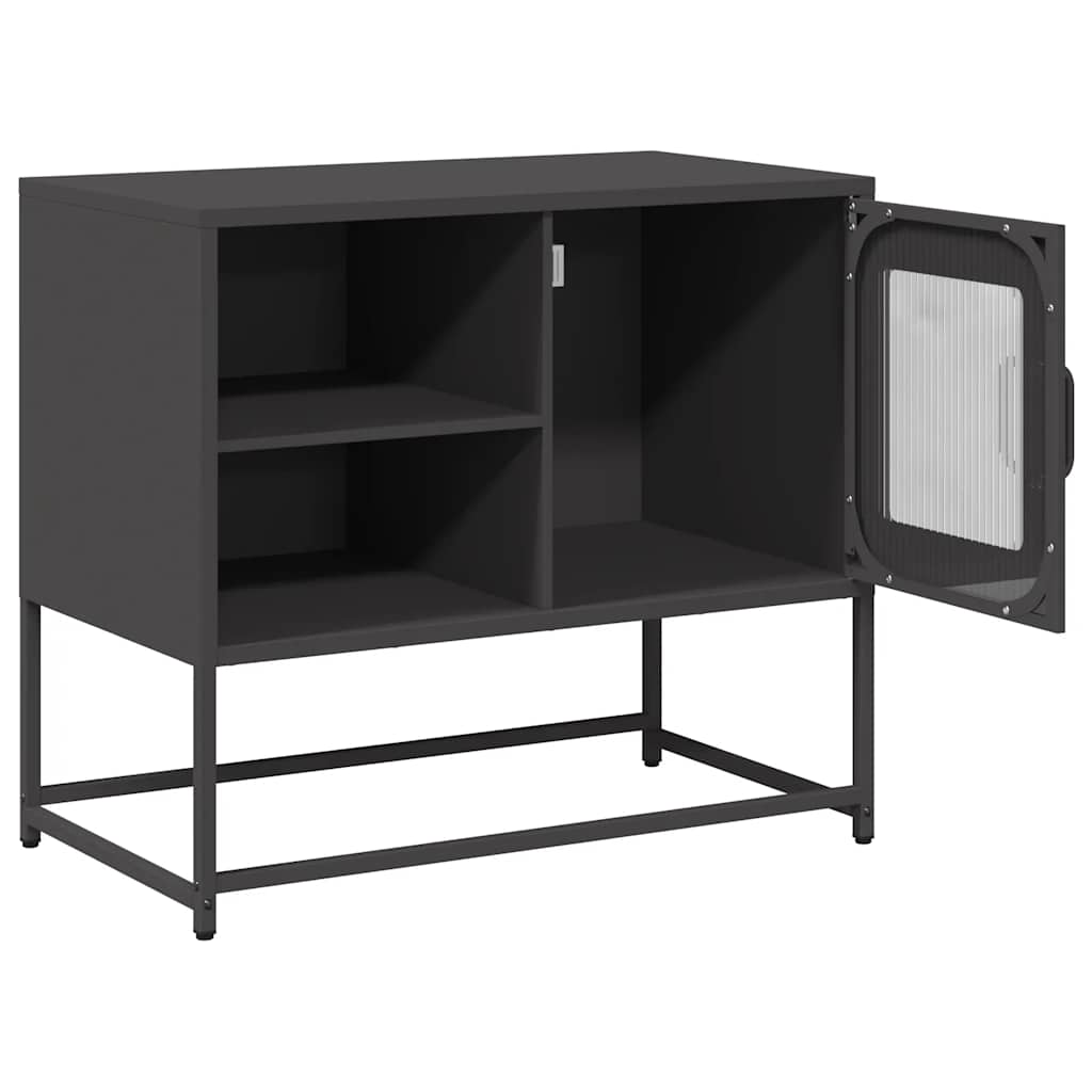TV ormarić crni 68x39x60,5 cm čelični