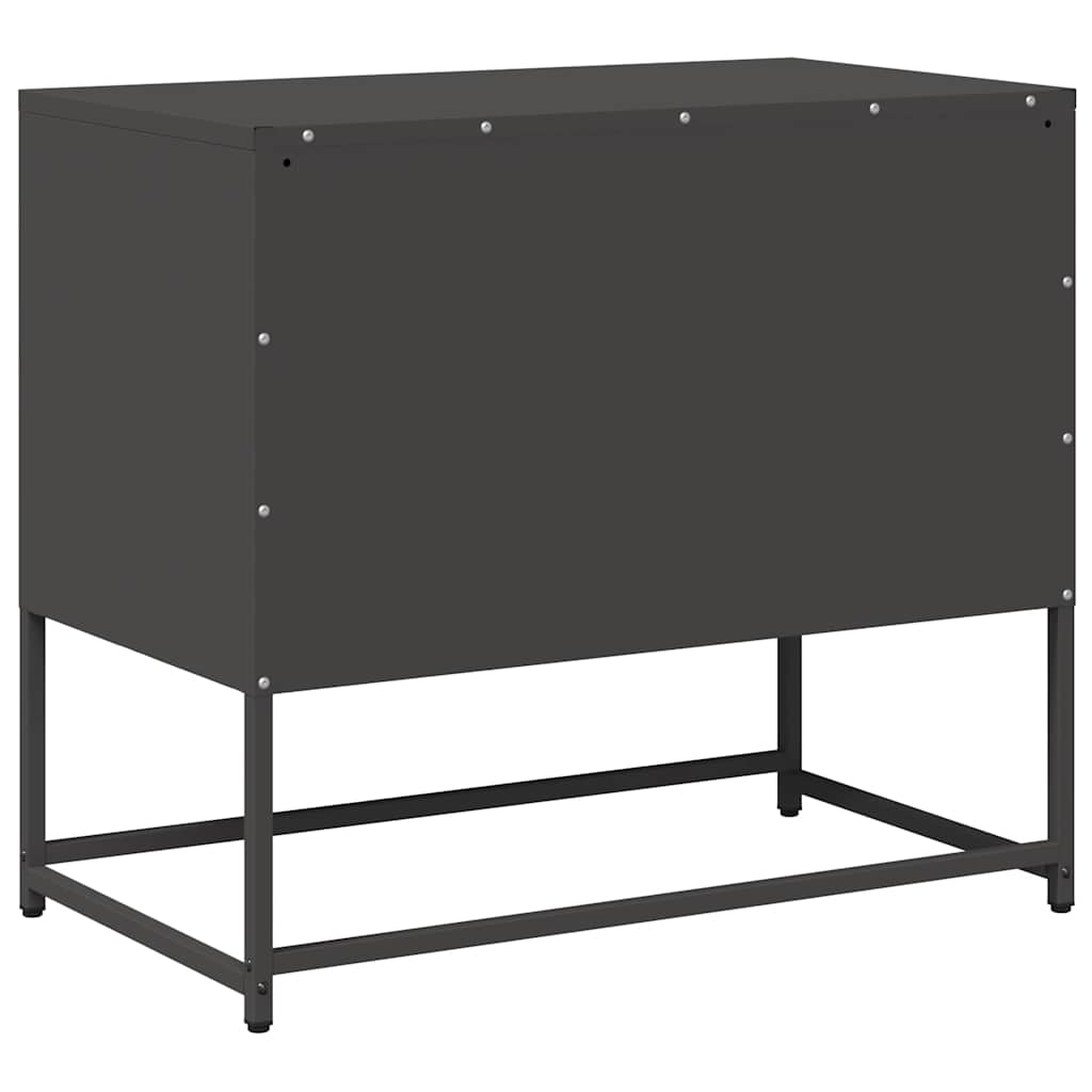 TV ormarić crni 68x39x60,5 cm čelični