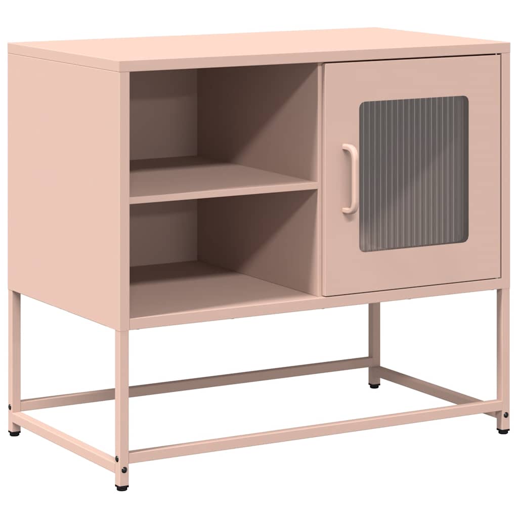 TV ormarić ružičasti 68 x 39 x 60,5 cm čelični