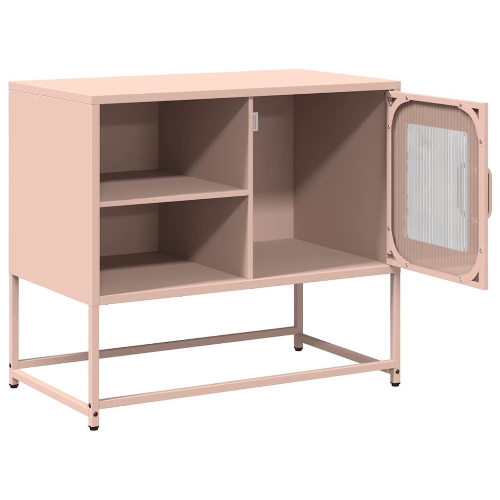 TV ormarić ružičasti 68 x 39 x 60,5 cm čelični