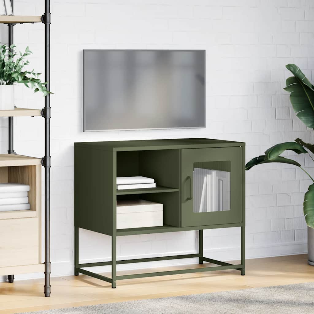 TV ormarić maslinastozeleni 68x39x60,5 cm čelični