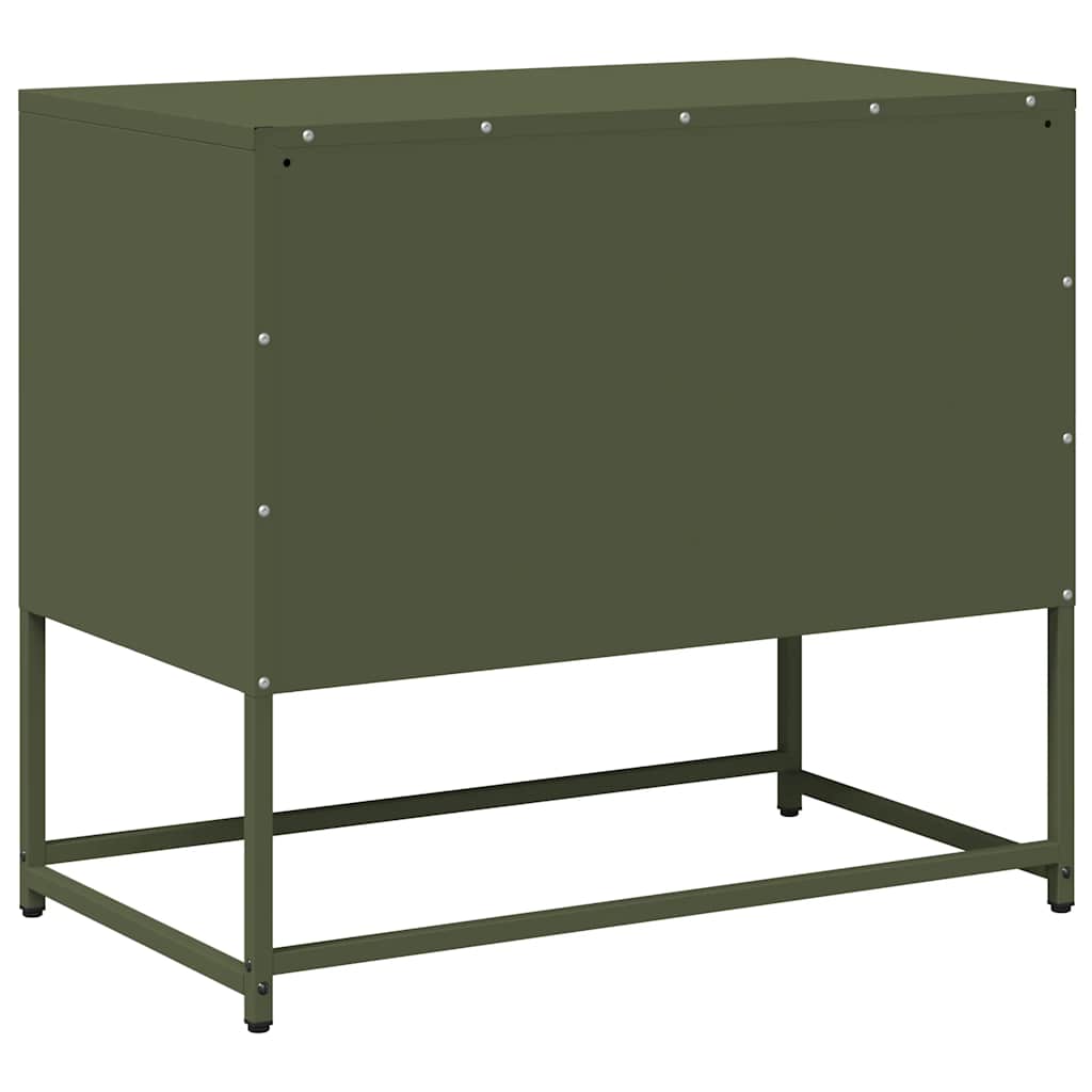 TV ormarić maslinastozeleni 68x39x60,5 cm čelični
