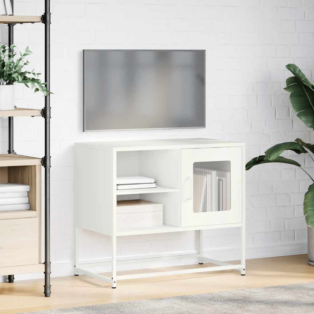 TV ormarić crni 68x39x60,5 cm bijeli