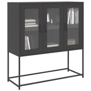Komoda crna 100,5 x 39 x 107 cm od hladno valjanog čelika