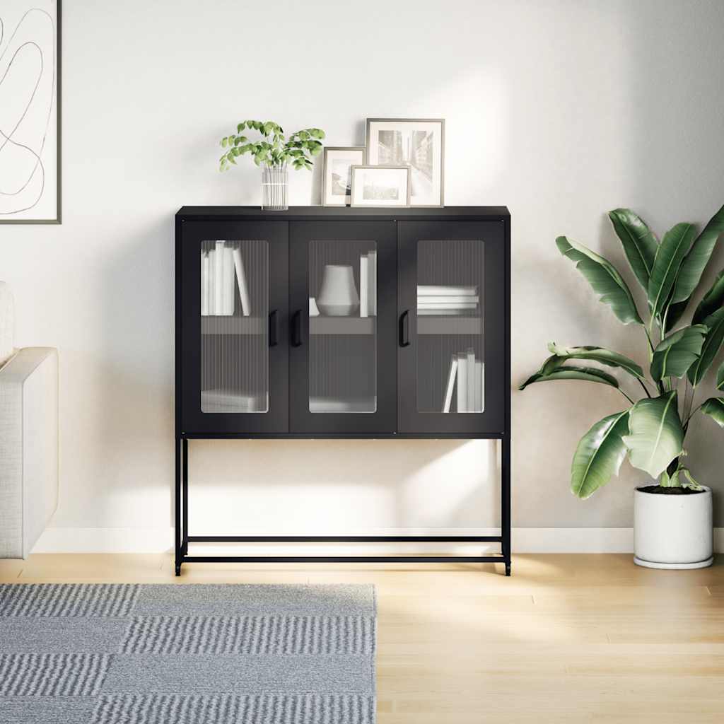 Komoda antracit 100,5 x 39 x 107 cm od hladno valjanog čelika