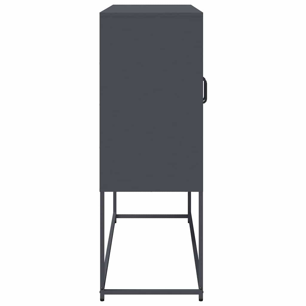 Komoda antracit 100,5 x 39 x 107 cm od hladno valjanog čelika
