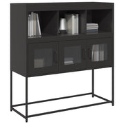 Komoda crna 100,5 x 39 x 107 cm od hladno valjanog čelika