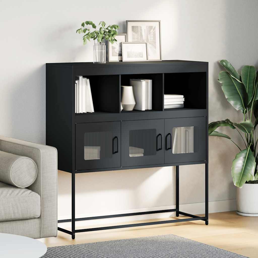 Komoda antracit 100,5 x 39 x 107 cm od hladno valjanog čelika