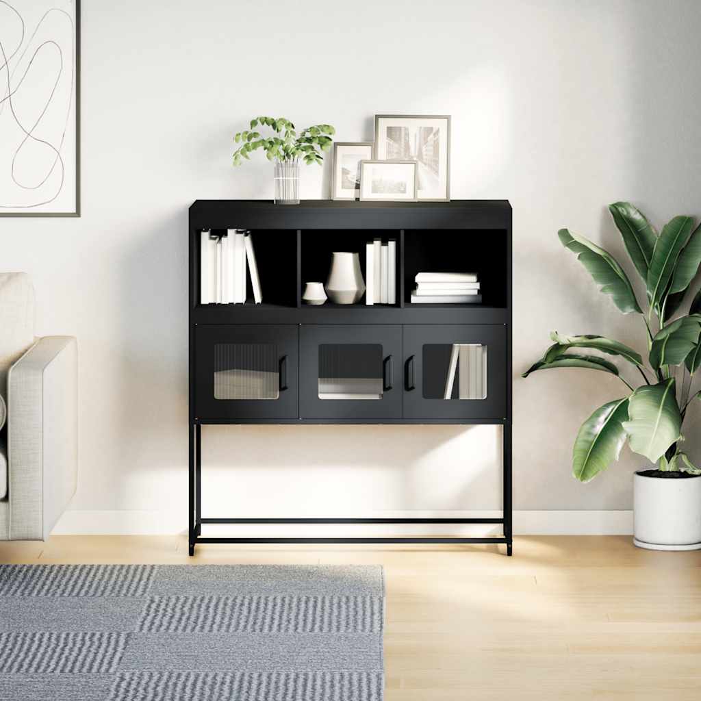 Komoda antracit 100,5 x 39 x 107 cm od hladno valjanog čelika